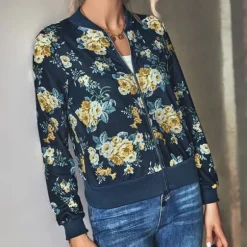 Shop Princesse Fleurie Veste Fleurie Bleu Marine